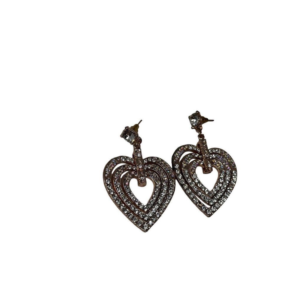 Heart Earrings Dangle For Sale Rose Gold